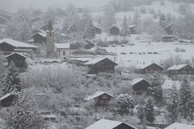 Winterzicht vanop het balkon